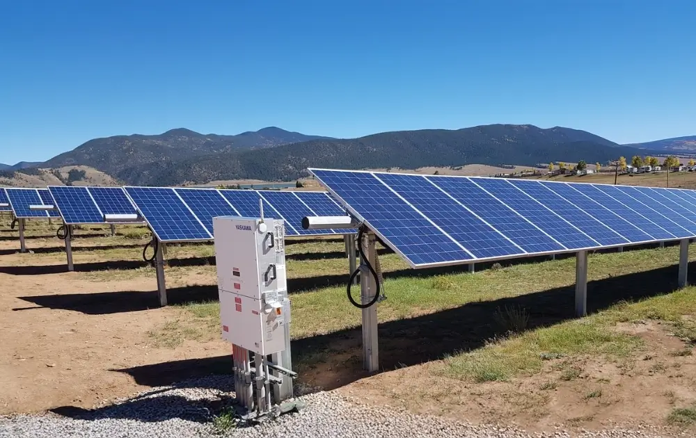 Solar panels on a residential roof