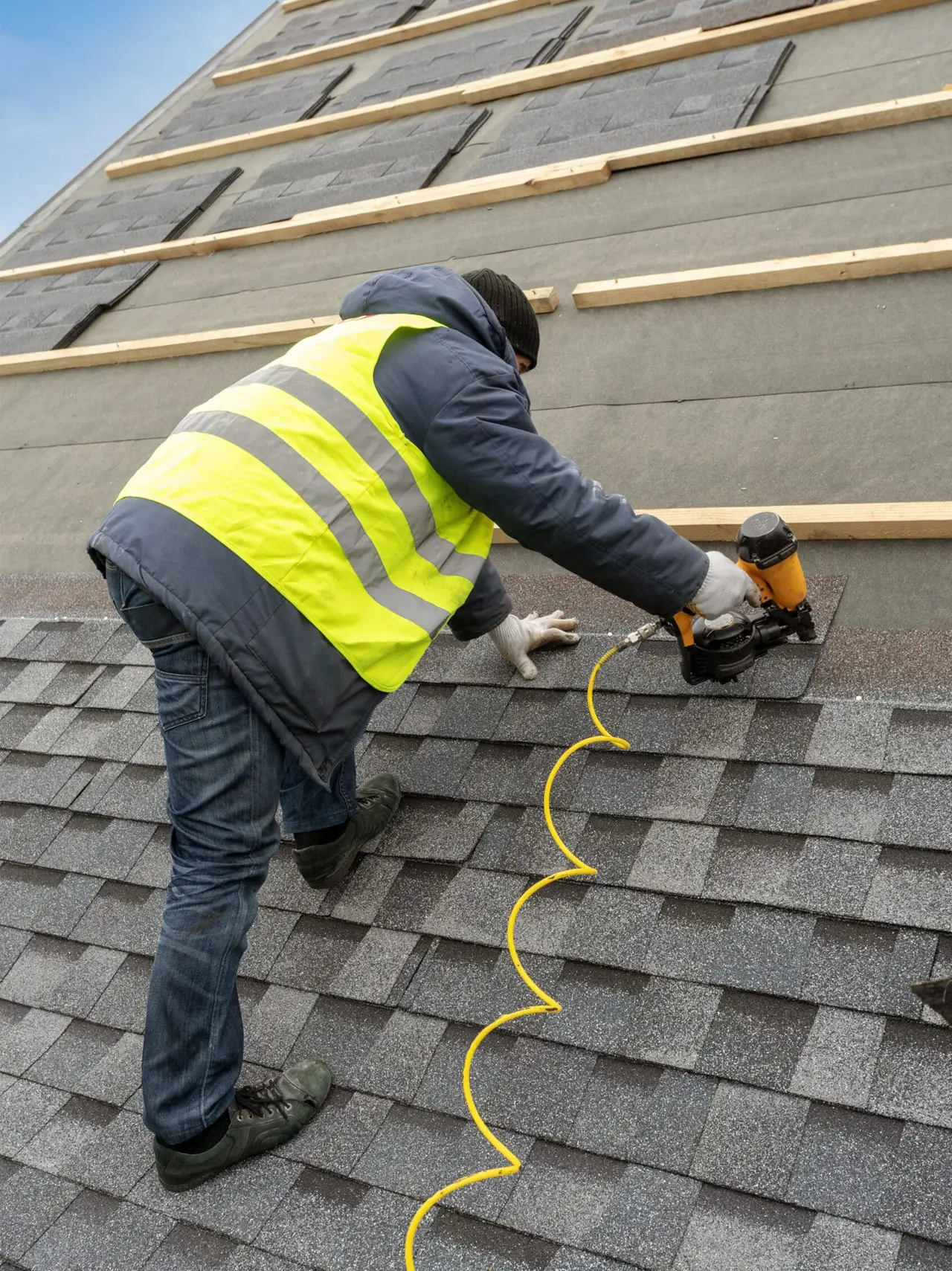 Asphalt shingle roof
