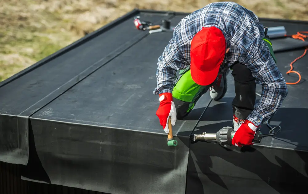 Synthetic rubber roof